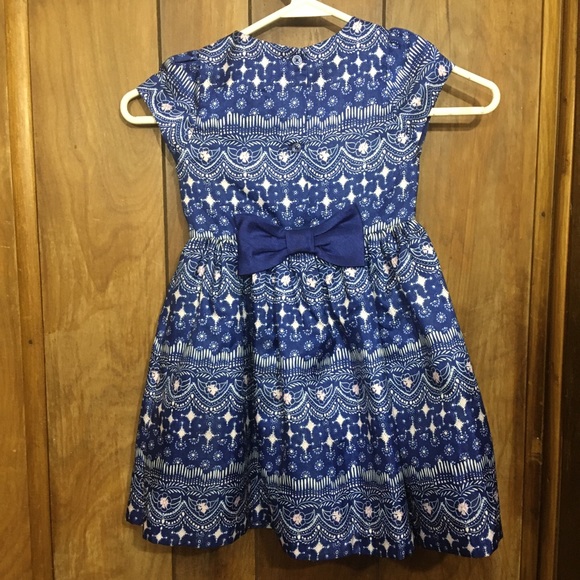 Blue Patterned Dress - Picture 2 of 2